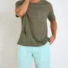 Cala 1789 Bermuda en lin bleu XAVIER LINDYE Fashion