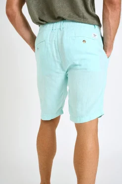 Cala 1789 Bermuda en lin bleu XAVIER LINDYE Fashion