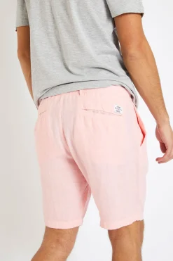 Cala 1789 Bermuda en lin rose XAVIER LINDYE New