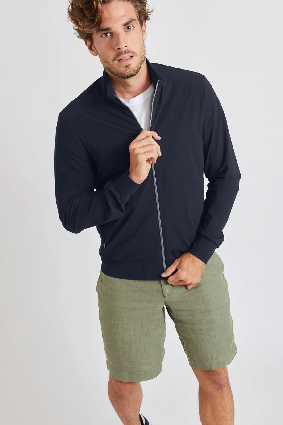 Cala 1789 Blouson Marine à zip Luc Lescada Hot