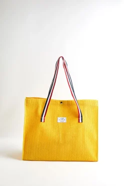 Cala 1789 Cabas de plage héritage Jaune CABAS HERITAGE Discount