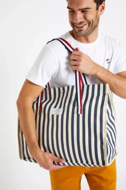 Cala 1789 Cabas de plage rayé bleu et blanc CABAS SUN Fashion