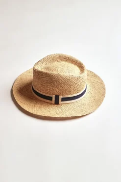 Cala 1789 Chapeau naturel et marine MALLO CASANOVA Outlet