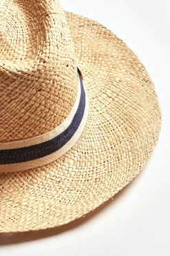 Cala 1789 Chapeau naturel et marine MALLO CASANOVA Outlet