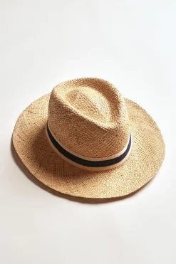 Cala 1789 Chapeau naturel et marine MALLO CASANOVA Outlet