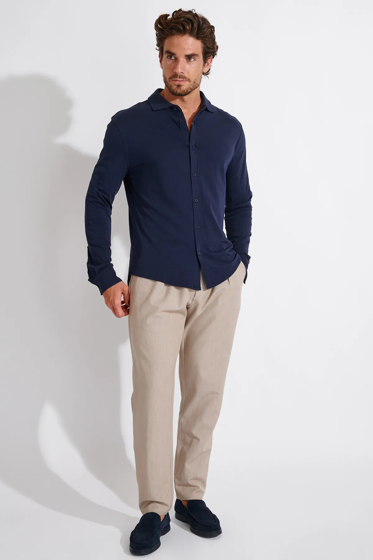 Cala 1789 Chemise bleu marine FAUST TERZO Fashion