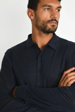 Cala 1789 Chemise bleu marine JEAN LIN Best