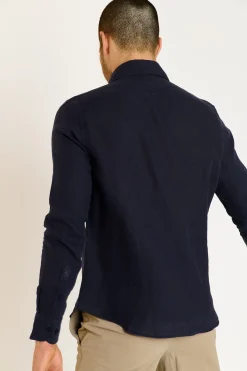 Cala 1789 Chemise bleu marine QUENTIN PISE matière coton New