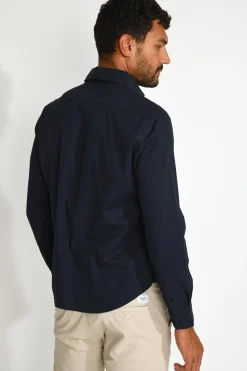 Cala 1789 Chemise bleu marine QUENTIN CARARE Sale