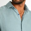 Cala 1789 Chemise bleu QUENTIN PISE matière coton Best