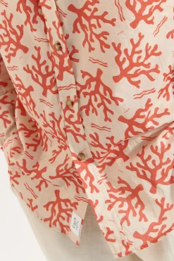 Cala 1789 Chemise corail ALAIN AGORA Outlet