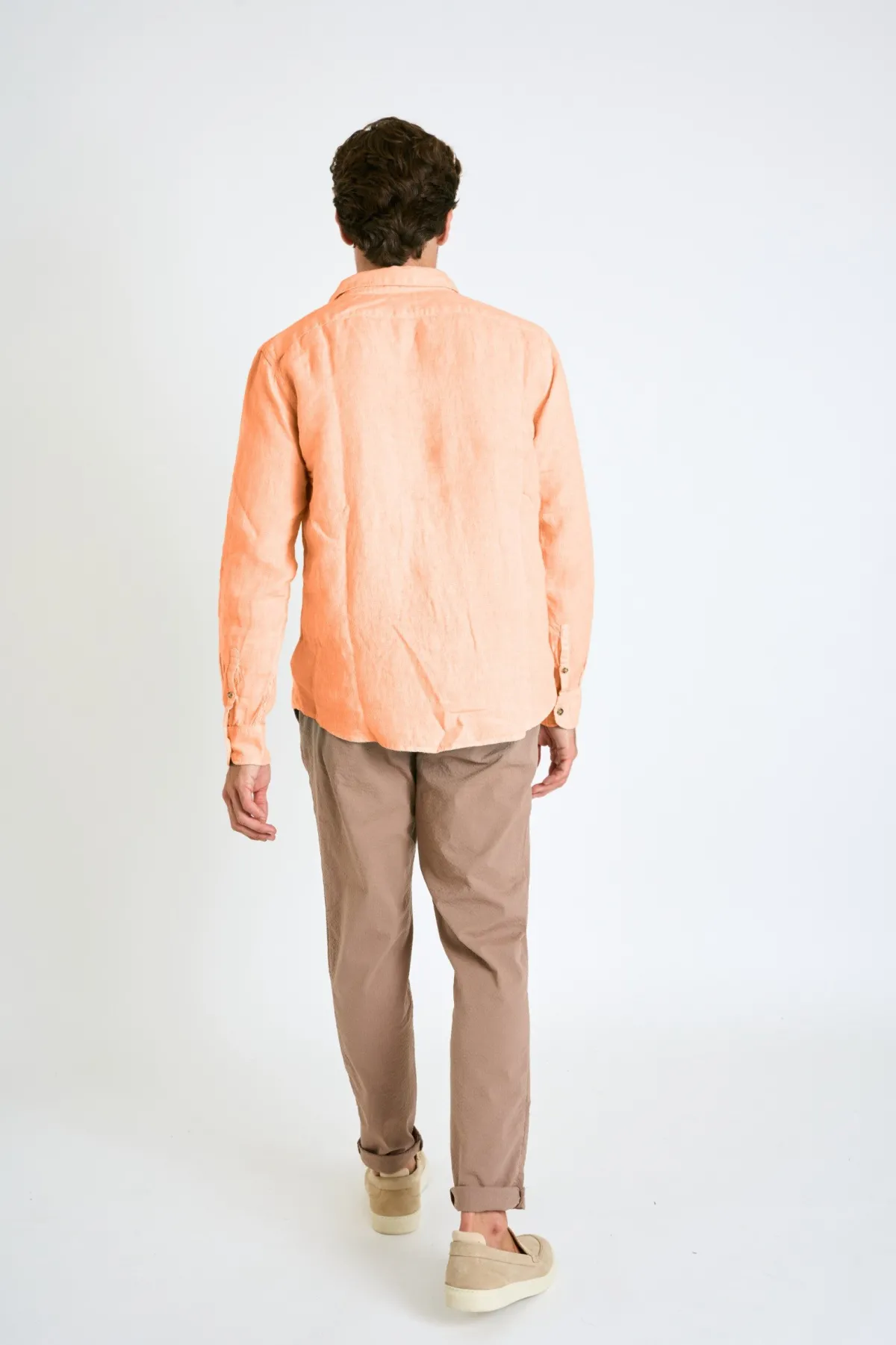 Cala 1789 Chemise en lin corail CHEMISEML LINDYE Outlet