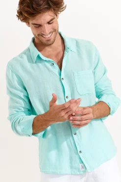 Cala 1789 Chemise en lin eaux CHEMISEML LINDYE Hot