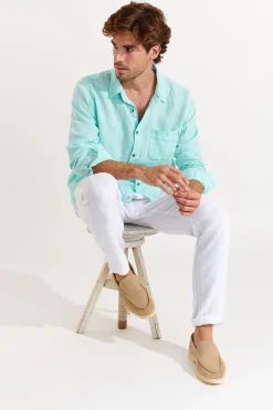 Cala 1789 Chemise en lin eaux CHEMISEML LINDYE Hot
