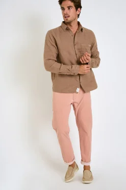 Cala 1789 Chemise en lin taupe CHEMISEML LINDYE Online