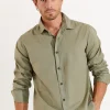 Cala 1789 Chemise kaki Alain Bonassola Discount