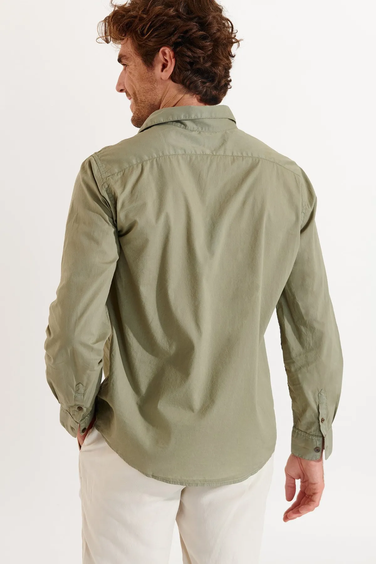Cala 1789 Chemise kaki Alain Bonassola Discount