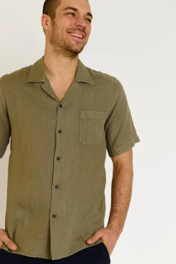 Cala 1789 Chemise kaki manches courtes ALEXIS PISE Clearance