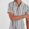 Cala 1789 Chemise manches courtes marine à rayures STEFANO SPINOLA Best