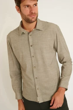 Cala 1789 CHEMISE MANCHES LONGUES BEIGE ALAIN NAPOLI Outlet