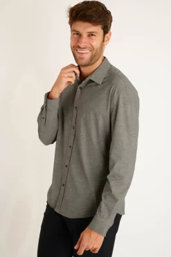 Cala 1789 CHEMISE MANCHES LONGUES GRISE ALAIN NAPOLI Discount