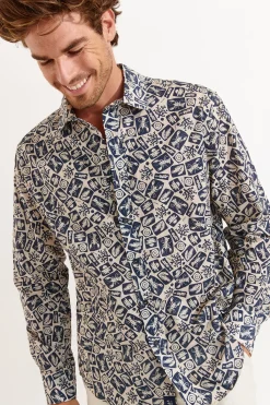 Cala 1789 Chemise marine ALAIN CORFOU Outlet