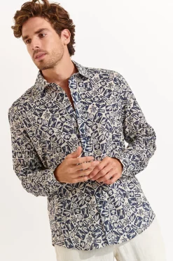 Cala 1789 Chemise marine ALAIN CORFOU Outlet