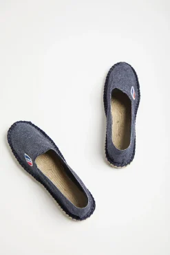 Cala 1789 Espadrilles en toile Bleu Jean - Made in France CLASSIQUE UNI Outlet