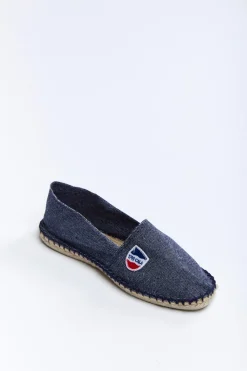 Cala 1789 Espadrilles en toile Bleu Jean - Made in France CLASSIQUE UNI Outlet