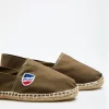 Cala 1789 Espadrilles en toile Kaki - Made in France CLASSIQUE UNI Fashion