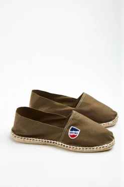 Cala 1789 Espadrilles en toile Kaki - Made in France CLASSIQUE UNI Fashion