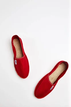 Cala 1789 Espadrilles en toile Rouge CLASSIQUE UNI Discount