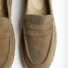 Cala 1789 Espadrilles Mocassin Cuir Marina Kaki MARINA LEATHER Best