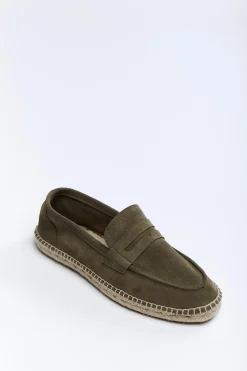 Cala 1789 Espadrilles Mocassin Cuir Marina Kaki MARINA LEATHER Best