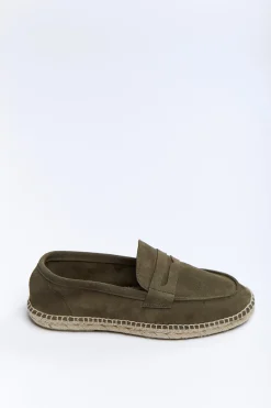 Cala 1789 Espadrilles Mocassin Cuir Marina Kaki MARINA LEATHER Best