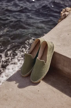 Cala 1789 Espadrilles Slip On Kaki SLIPON COTON Hot