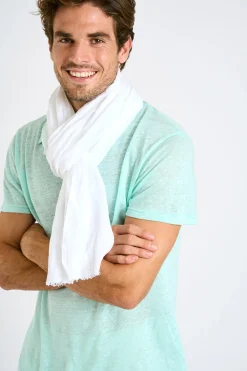 Cala 1789 Foulard en lin blanc ELIAS LINDYE Fashion