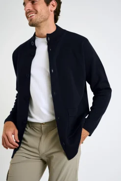 Cala 1789 Gilet à col montant bleu marine GABIE TRAPANI Discount