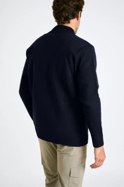 Cala 1789 Gilet à col montant bleu marine GABIE TRAPANI Discount