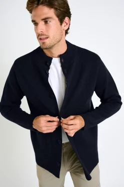 Cala 1789 Gilet à col montant bleu marine GABIE TRAPANI Discount