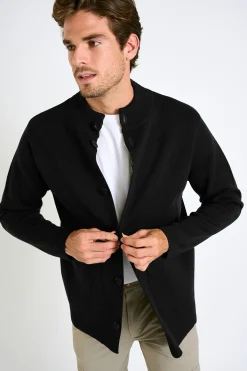 Cala 1789 Gilet à col montant noir GABIE TRAPANI Fashion