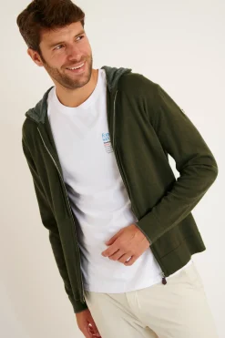 Cala 1789 GILET A CAPUCHE KAKI LUCA MONZA Fashion