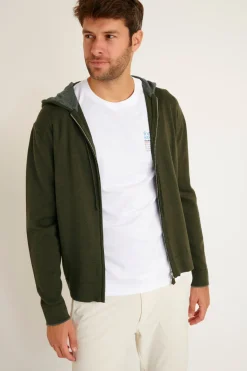 Cala 1789 GILET A CAPUCHE KAKI LUCA MONZA Fashion