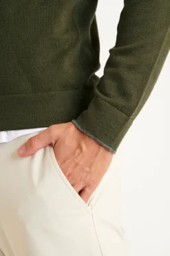 Cala 1789 GILET A CAPUCHE KAKI LUCA MONZA Fashion