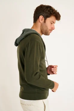Cala 1789 GILET A CAPUCHE KAKI LUCA MONZA Fashion