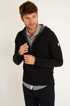 Cala 1789 GILET A CAPUCHE NOIR LUCA MONZA Hot