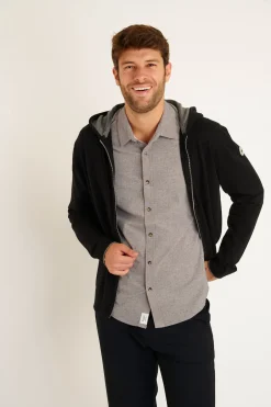 Cala 1789 GILET A CAPUCHE NOIR LUCA MONZA Hot