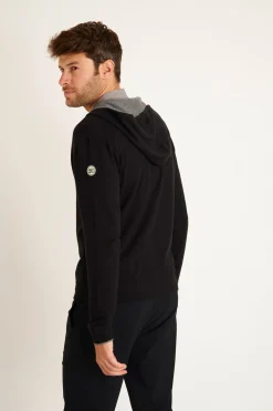 Cala 1789 GILET A CAPUCHE NOIR LUCA MONZA Hot