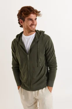 Cala 1789 Gilet zippé kaki LUCA MERCATI Fashion