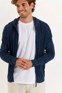 Cala 1789 Gilet zippé marine LUCA MERCATI New